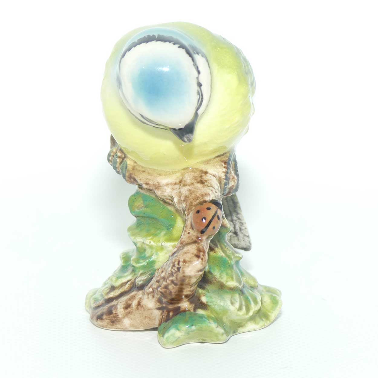 #0992B Beswick Blue Tit | Ladybug on Branch | #1