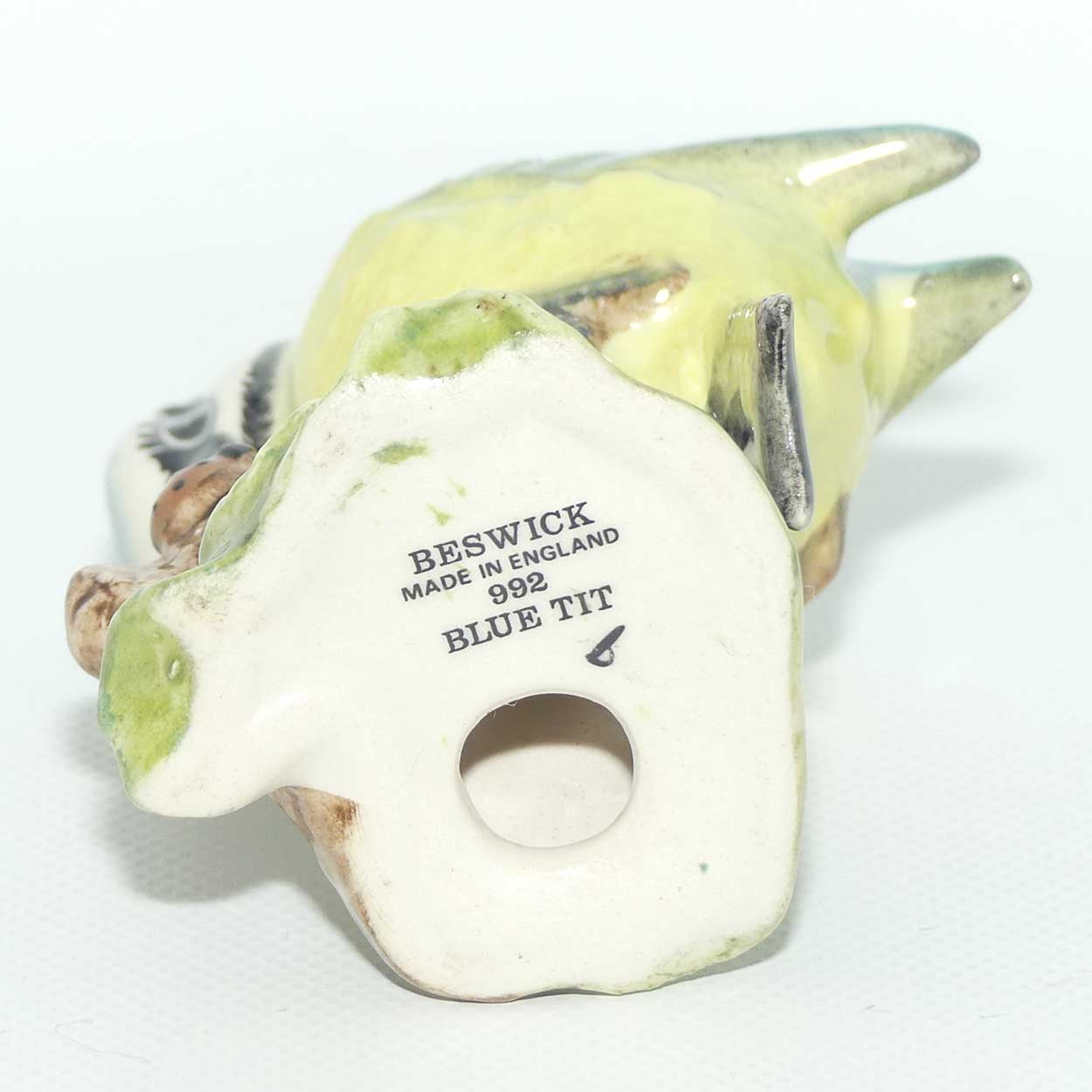 #0992B Beswick Blue Tit | Ladybug on Branch | #1