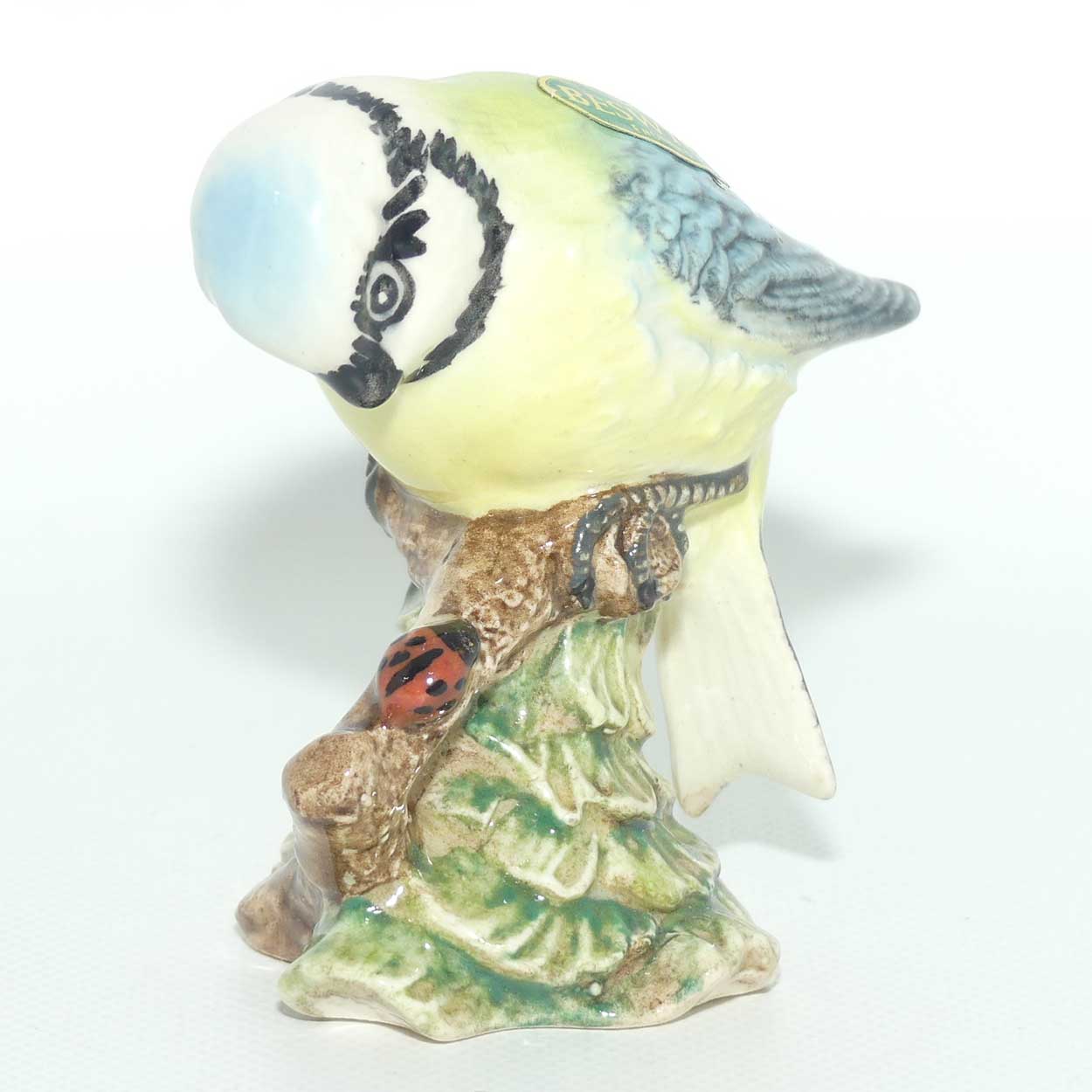 #0992B Beswick Blue Tit | Ladybug on Branch | #2