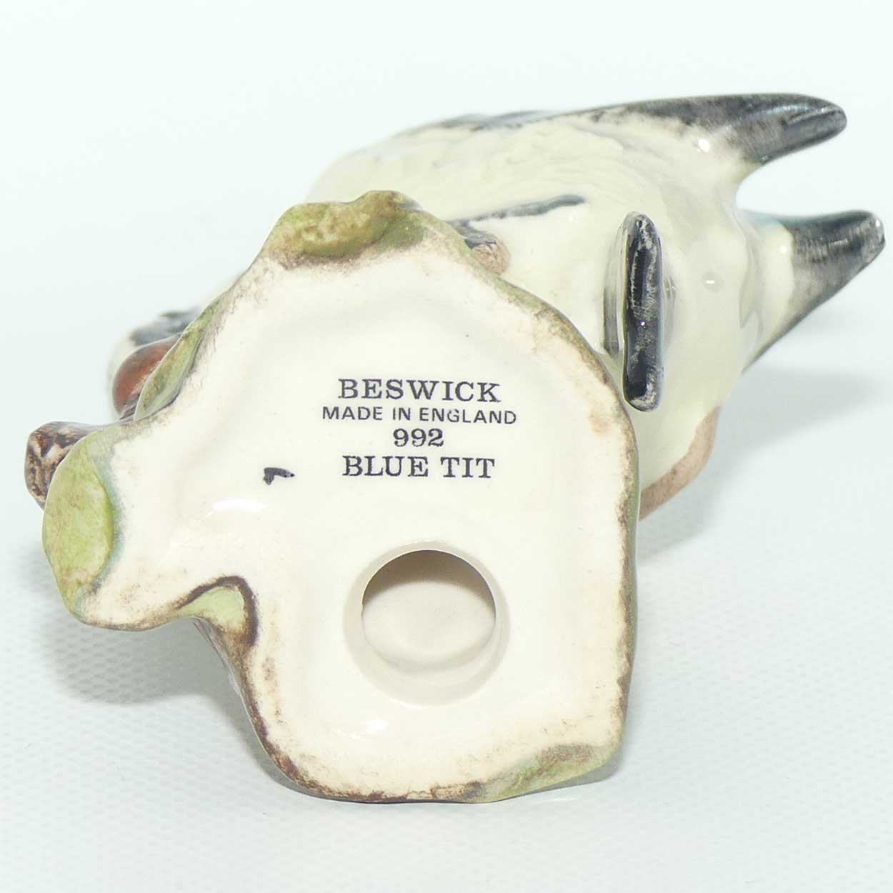 #0992B Beswick Blue Tit | Ladybug on Branch | #3