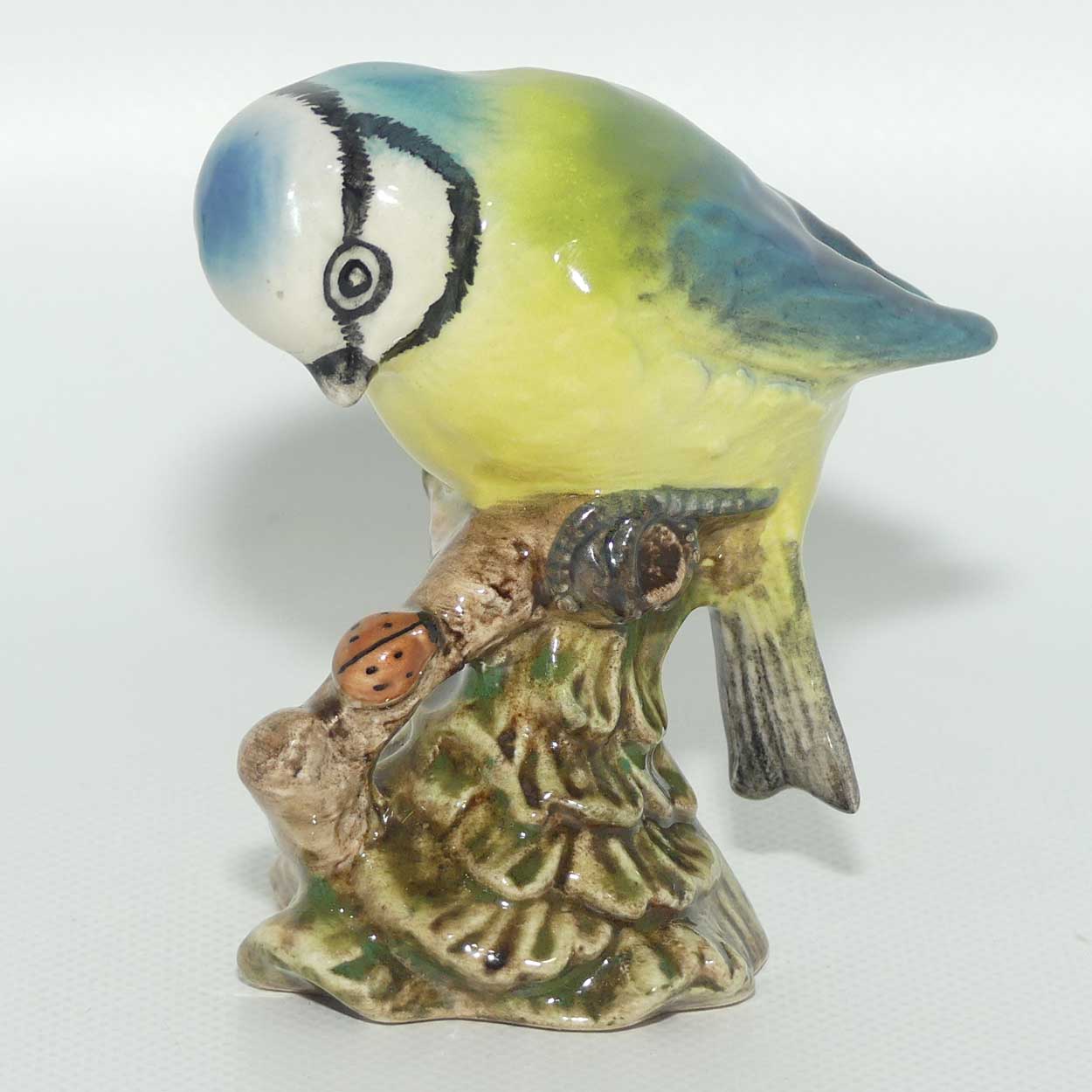 #0992B Beswick Blue Tit | Ladybug on Branch | #4