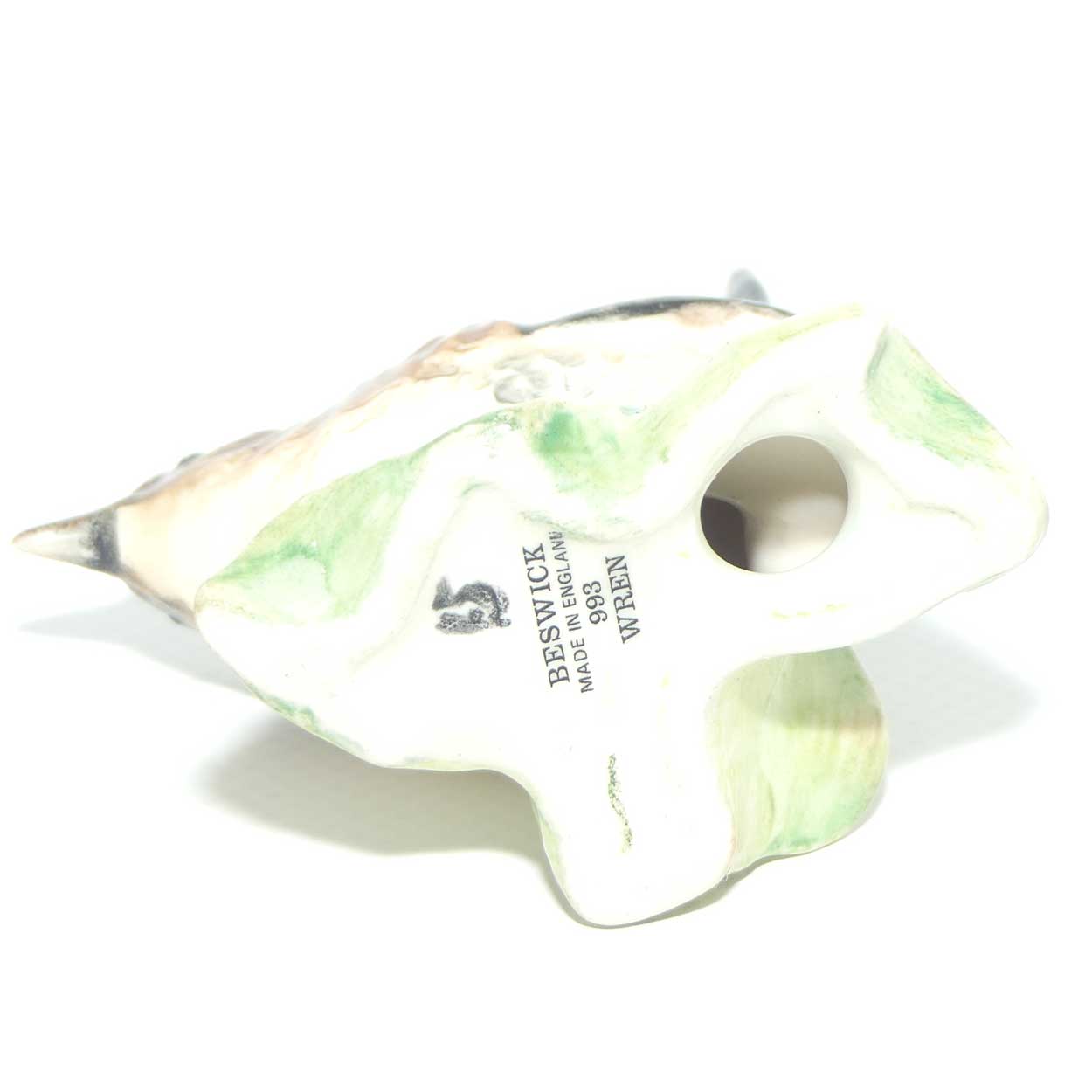 #0993B Beswick Wren | Base is a Leaf | #2