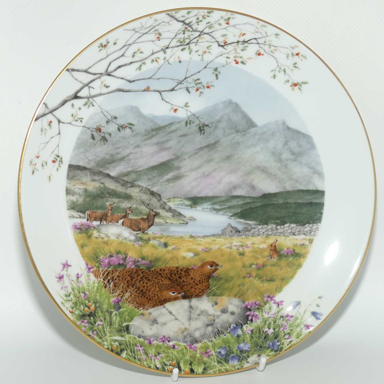 Royal Worcester for Franklin Porcelain | Peter Barnett | Months series | plate #9 | September on the Moors