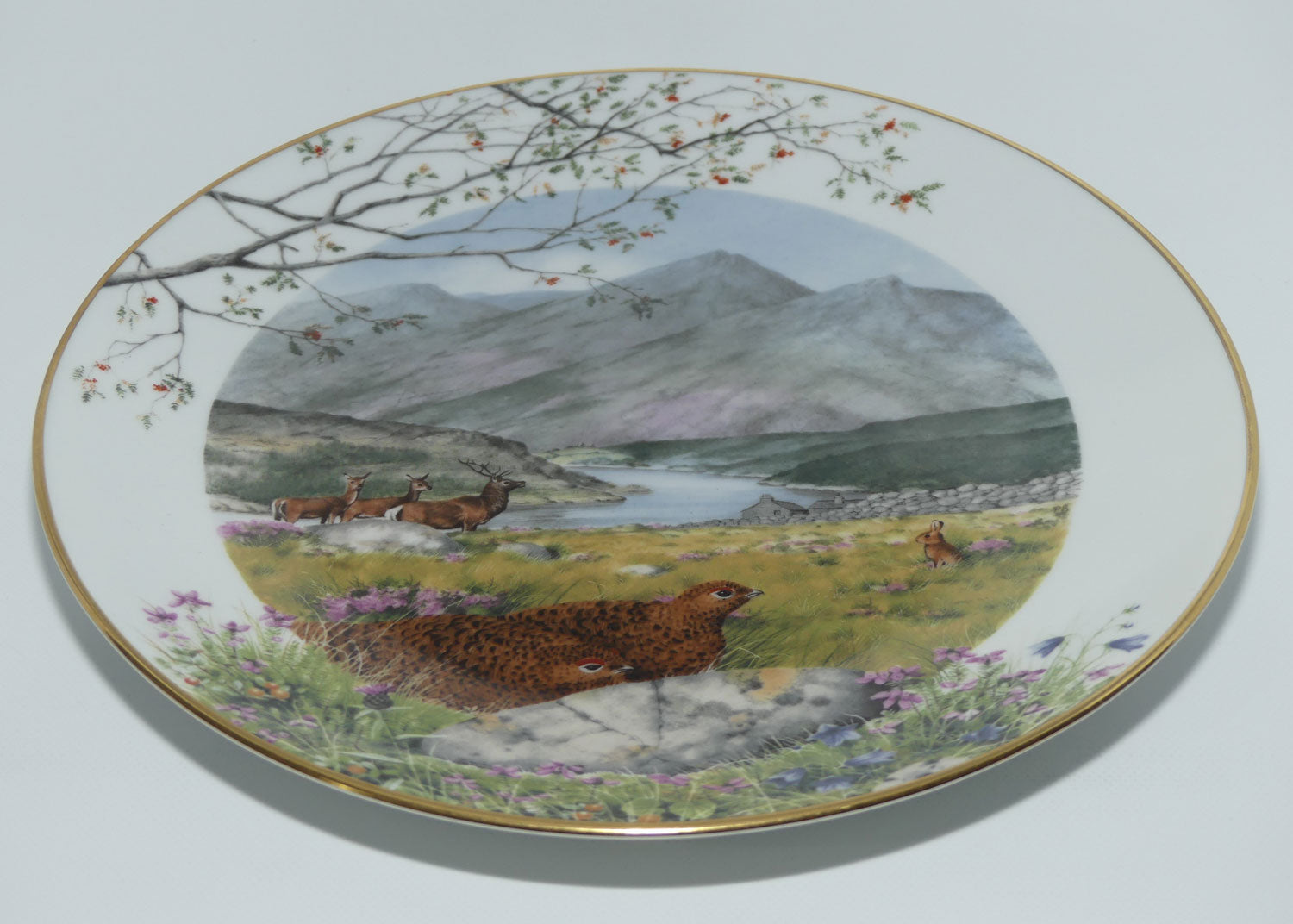 Royal Worcester for Franklin Porcelain | Peter Barnett | Months series | plate #9 | September on the Moors