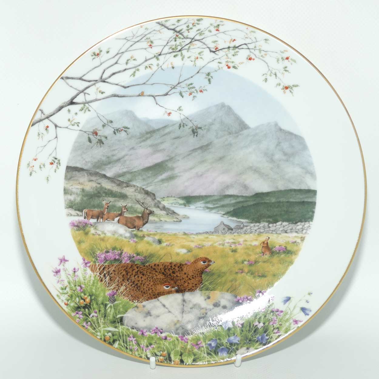 Royal Worcester for Franklin Porcelain | Peter Barnett | Months series | plate #9 | September on the Moors