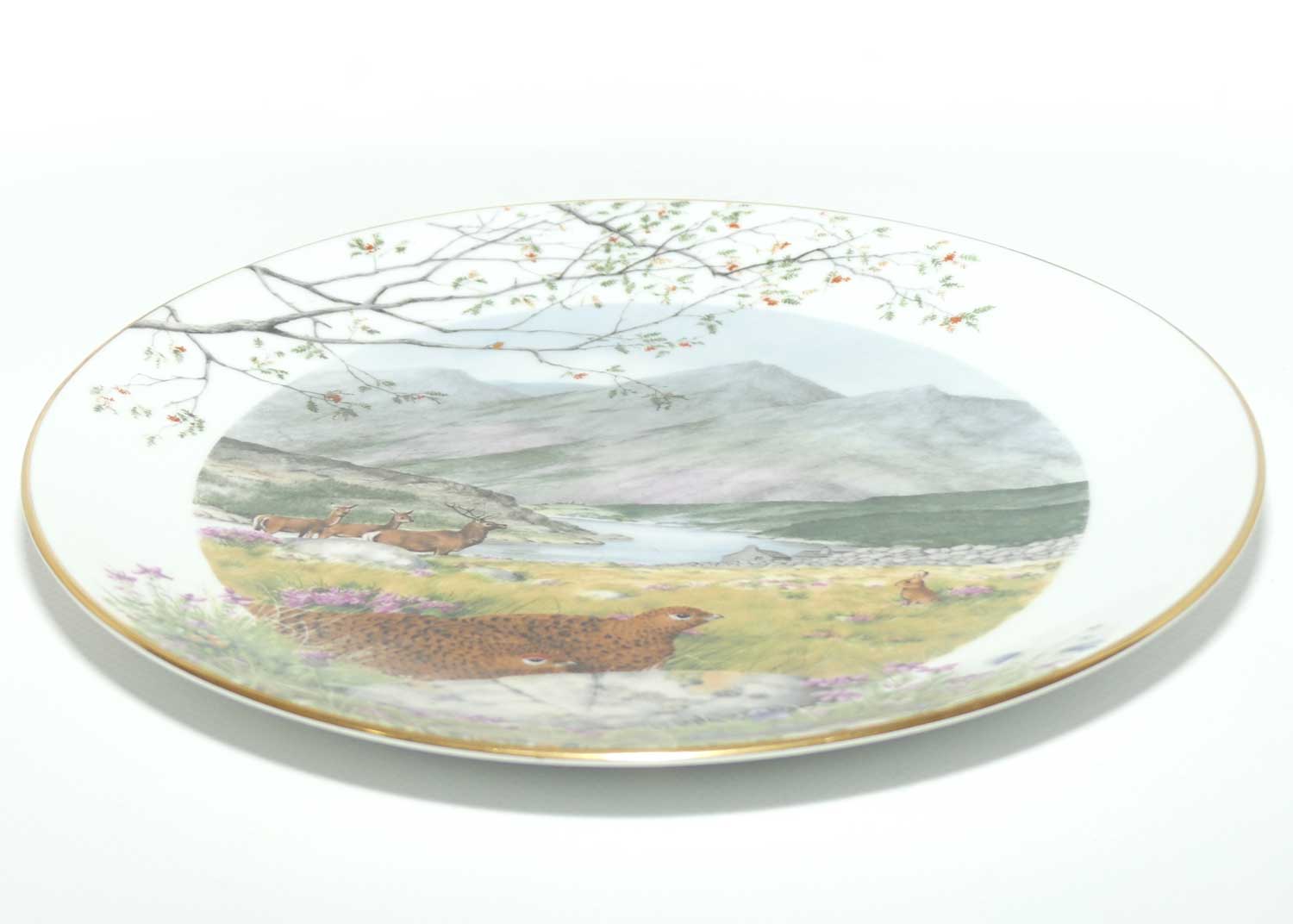 Royal Worcester for Franklin Porcelain | Peter Barnett | Months series | plate #9 | September on the Moors