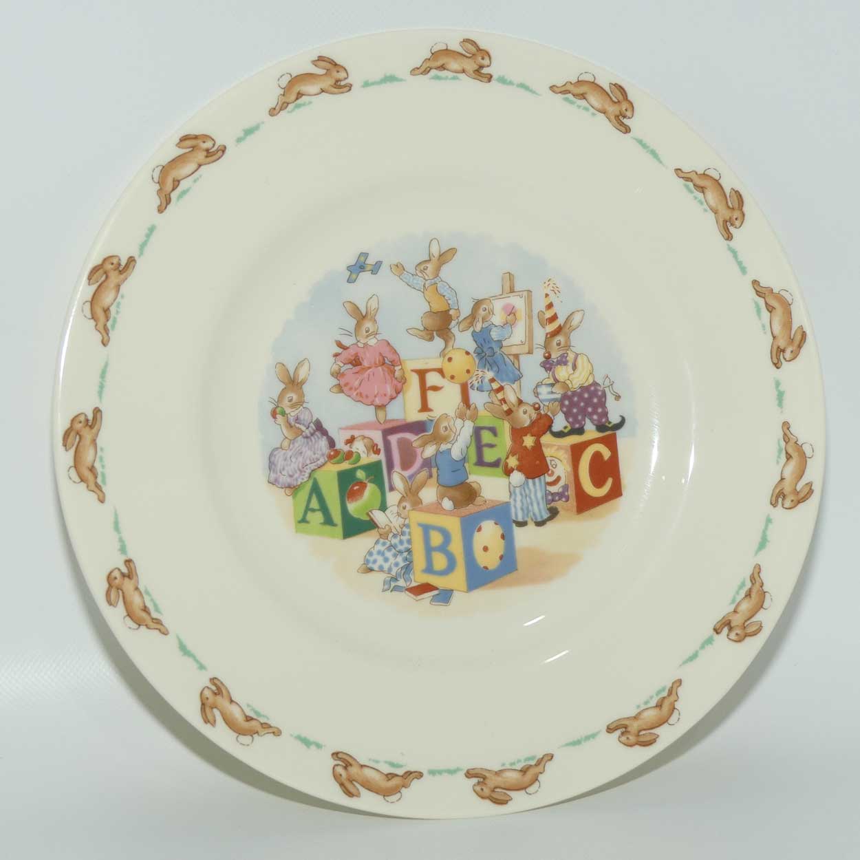 Royal Doulton Bunnykins Tableware ABCDEF plate | 20cm | original box
