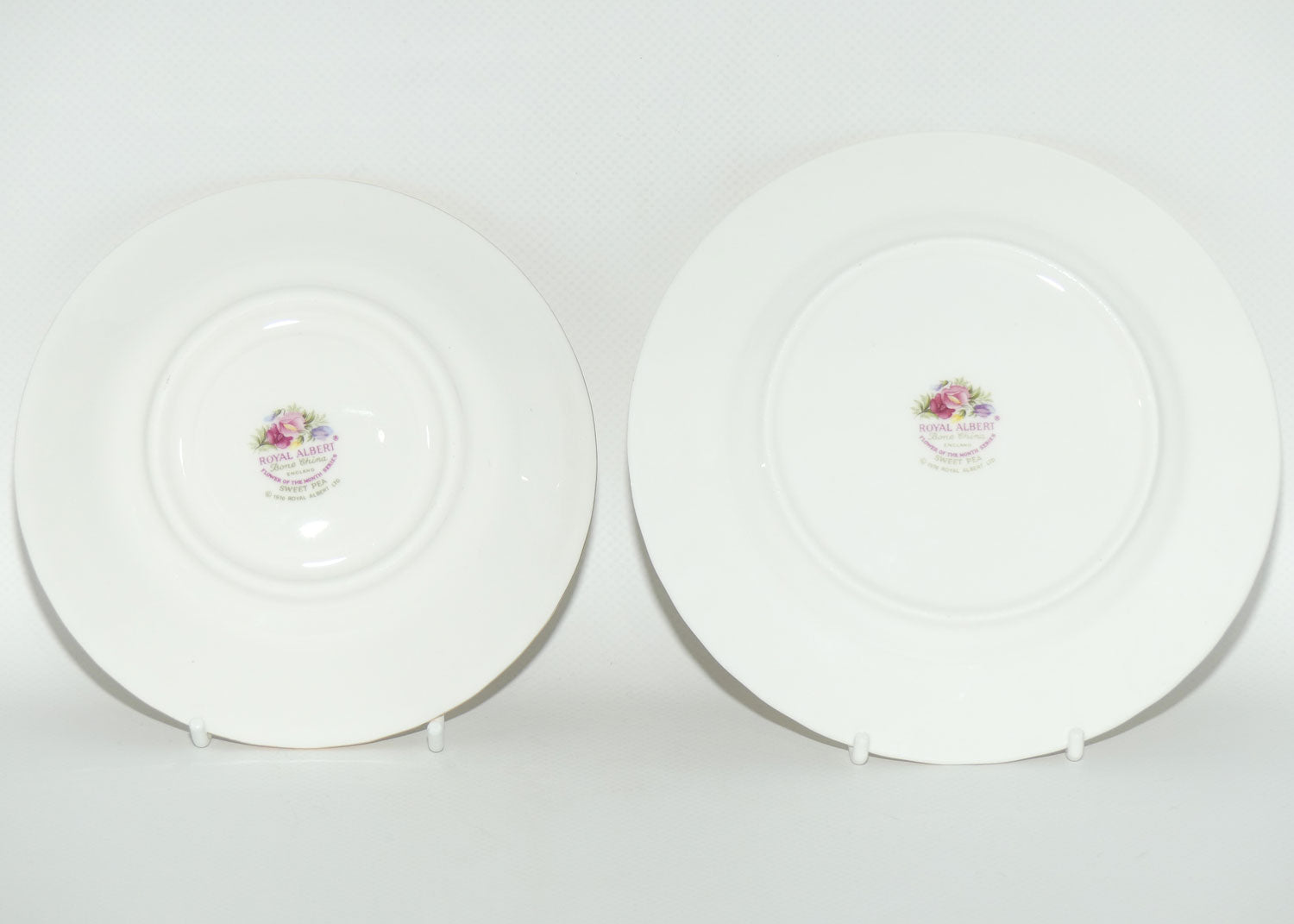 Royal Albert Bone China England | Flower of the Month series | April Sweet Pea trio