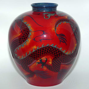 BA16 Royal Doulton Burslem Artwares Flambe | Sanming Dragon vase | LE36/125