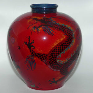 BA16 Royal Doulton Burslem Artwares Flambe | Sanming Dragon vase | LE36/125