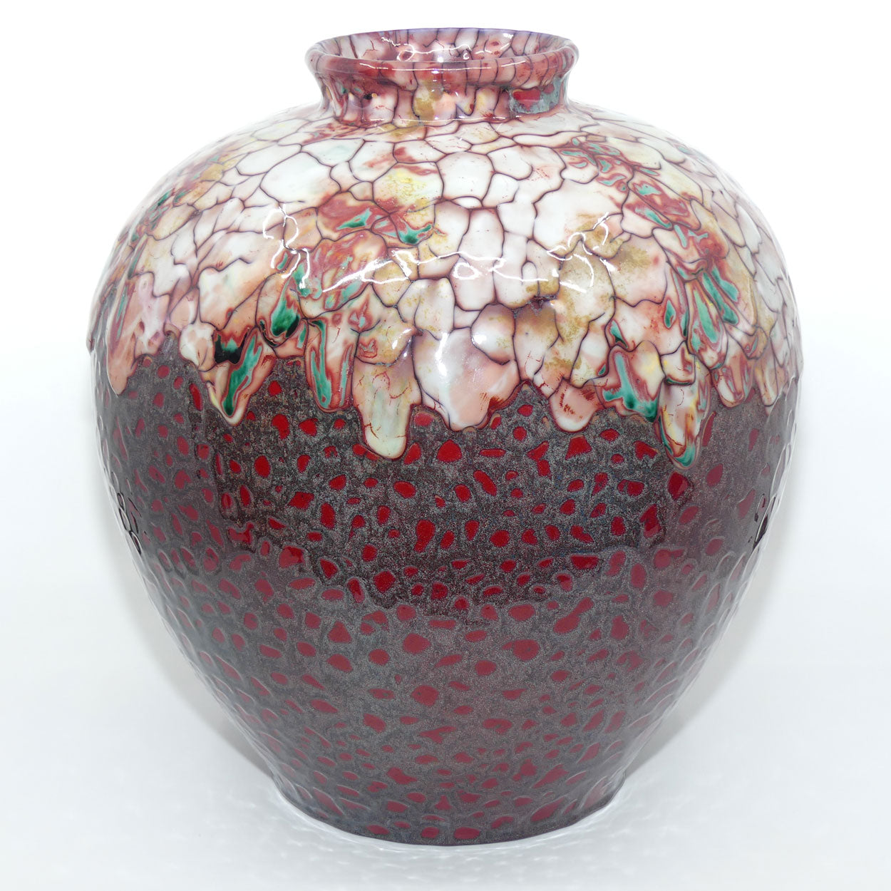 BA21 Royal Doulton Burslem Artwares Flambe | Sanming Vase in Chang | LE 002/125