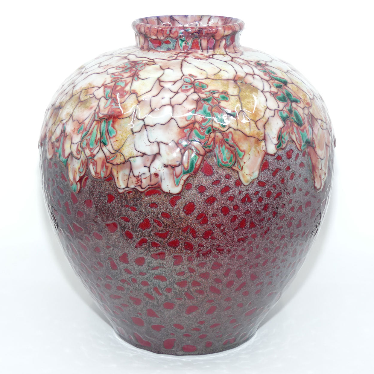 BA21 Royal Doulton Burslem Artwares Flambe | Sanming Vase in Chang | LE 002/125