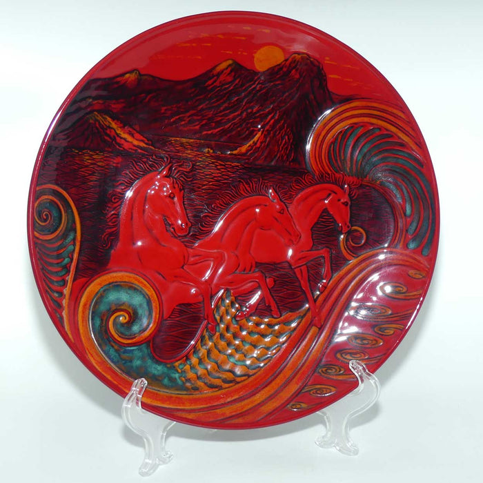 BA26 Royal Doulton Flambe Burslem Artwares Qingdao Charger plate | LE 84/200 | box + cert