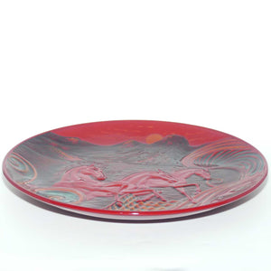 BA26 Royal Doulton Flambe Burslem Artwares Qingdao Charger plate ( box + cert)