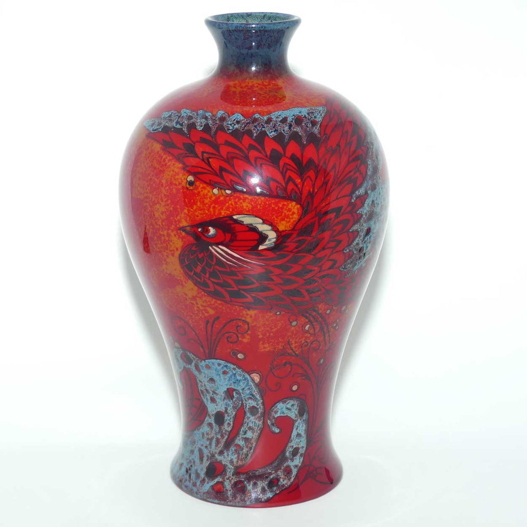 BA02 Royal Doulton Burslem Artwares Flambe | Bird of Paradise vase | LE 95/150