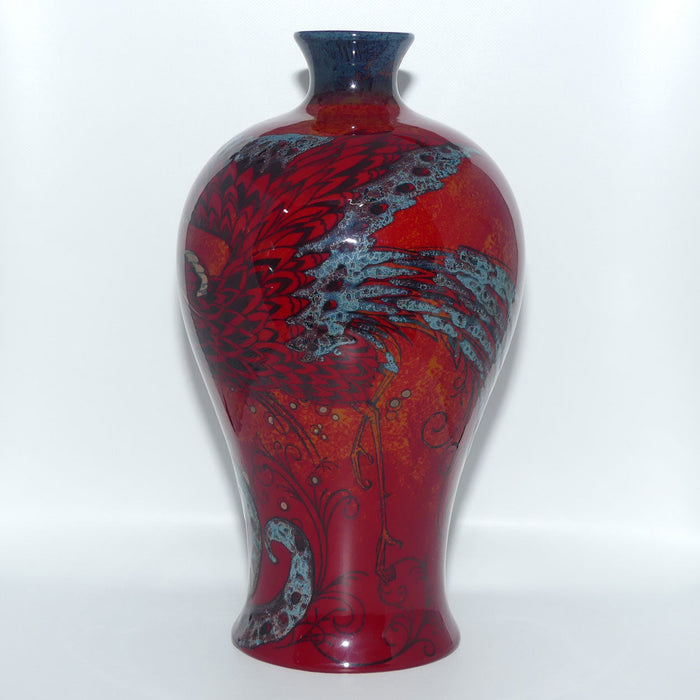BA02 Royal Doulton Burslem Artwares Flambe | Bird of Paradise vase | LE 95/150