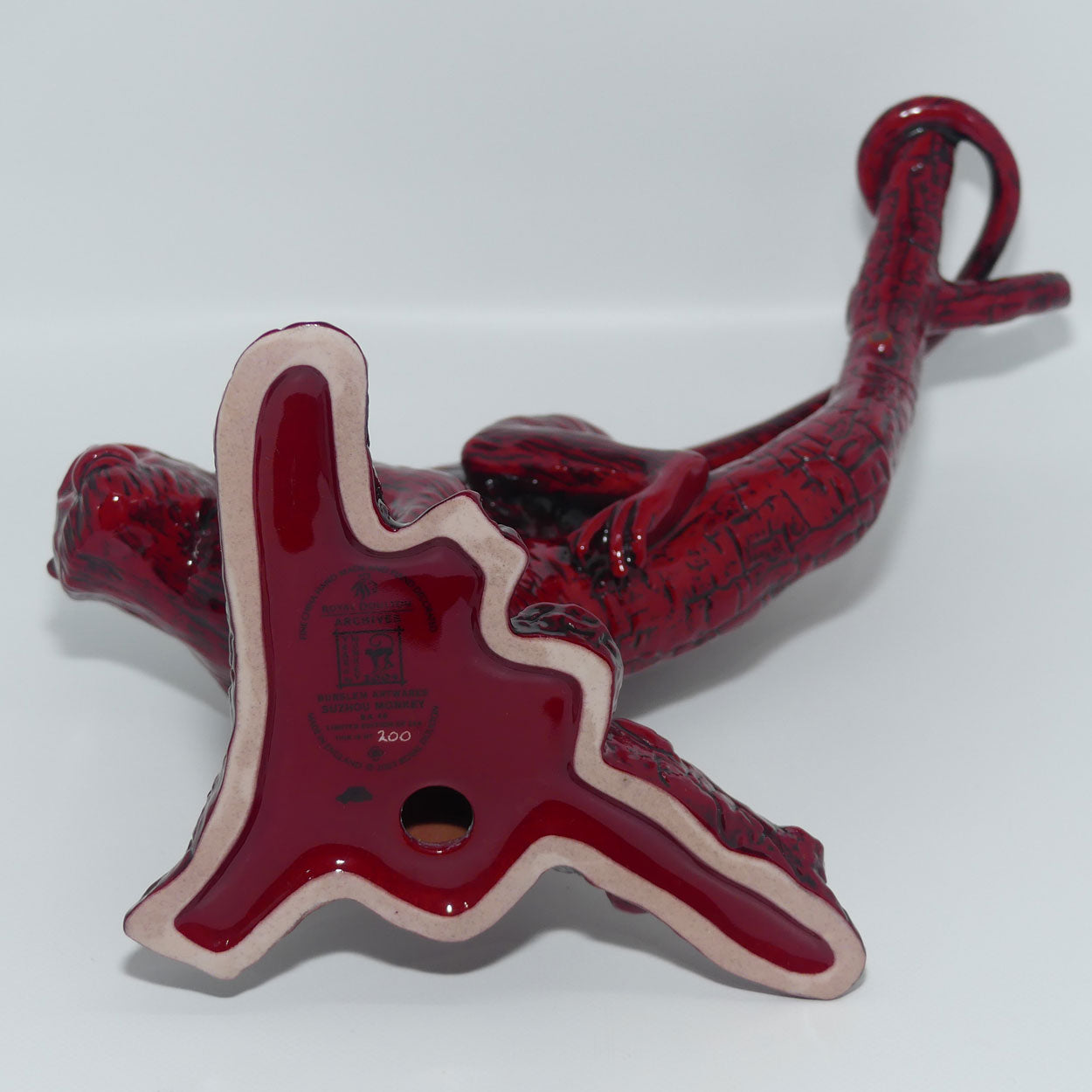 BA40 Royal Doulton Flambe Burslem Artwares Suzhou Monkey | LE 200/250