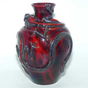 BA04 Royal Doulton Burslem Artwares Flambe | Kowloon Dragon vase | LE 5/150