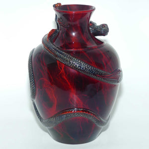 BA04 Royal Doulton Burslem Artwares Flambe | Kowloon Dragon vase | LE 5/150