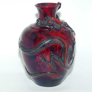 BA04 Royal Doulton Burslem Artwares Flambe | Kowloon Dragon vase | LE 5/150