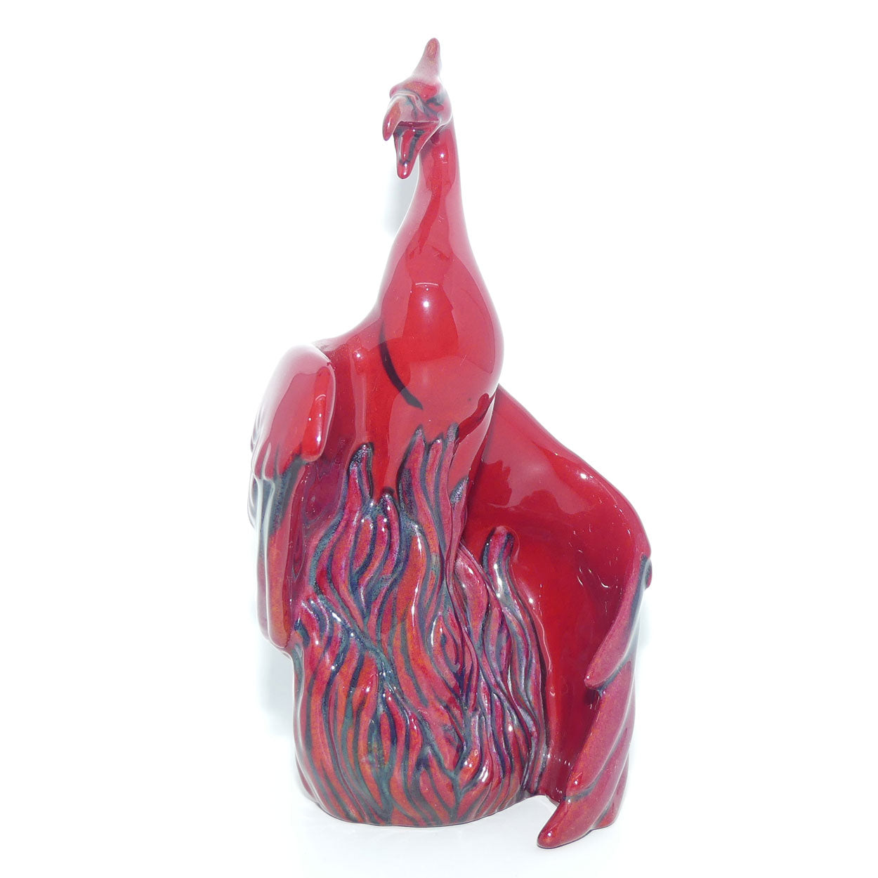 BA68 Royal Doulton Burslem Artwares Flambe | Nien Yen Phoenix