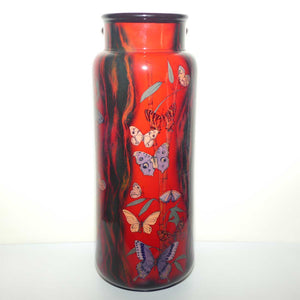 BA81 Royal Doulton Burslem Artwares Flambe Dalain Butterfly Vase | Box + Cert