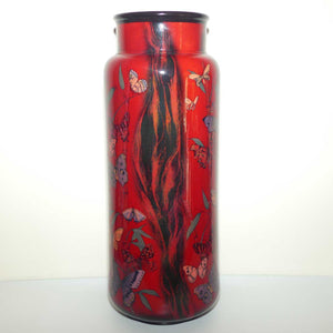 BA81 Royal Doulton Burslem Artwares Flambe Dalain Butterfly Vase | Box + Cert