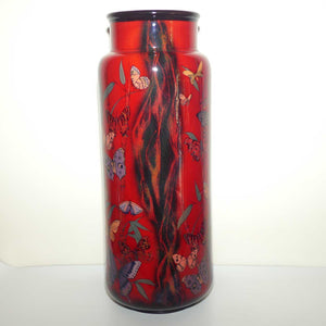 BA81 Royal Doulton Burslem Artwares Flambe Dalain Butterfly Vase | Box + Cert