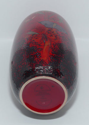 BA82 Royal Doulton Burslem Artwares Flambe | Guilin Butterfly vase | LE13/250