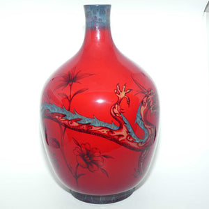 BA83 Royal Doulton Burslem Artwares Flambe Tianjin Dragon Vase | Box + Cert