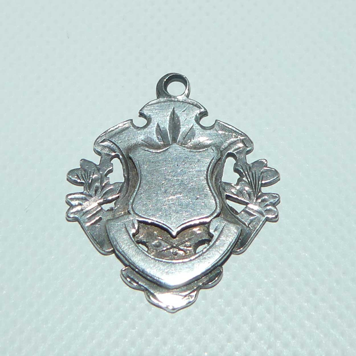 Sterling Silver fob medal | Traditional Shield design | Birmingham 1903