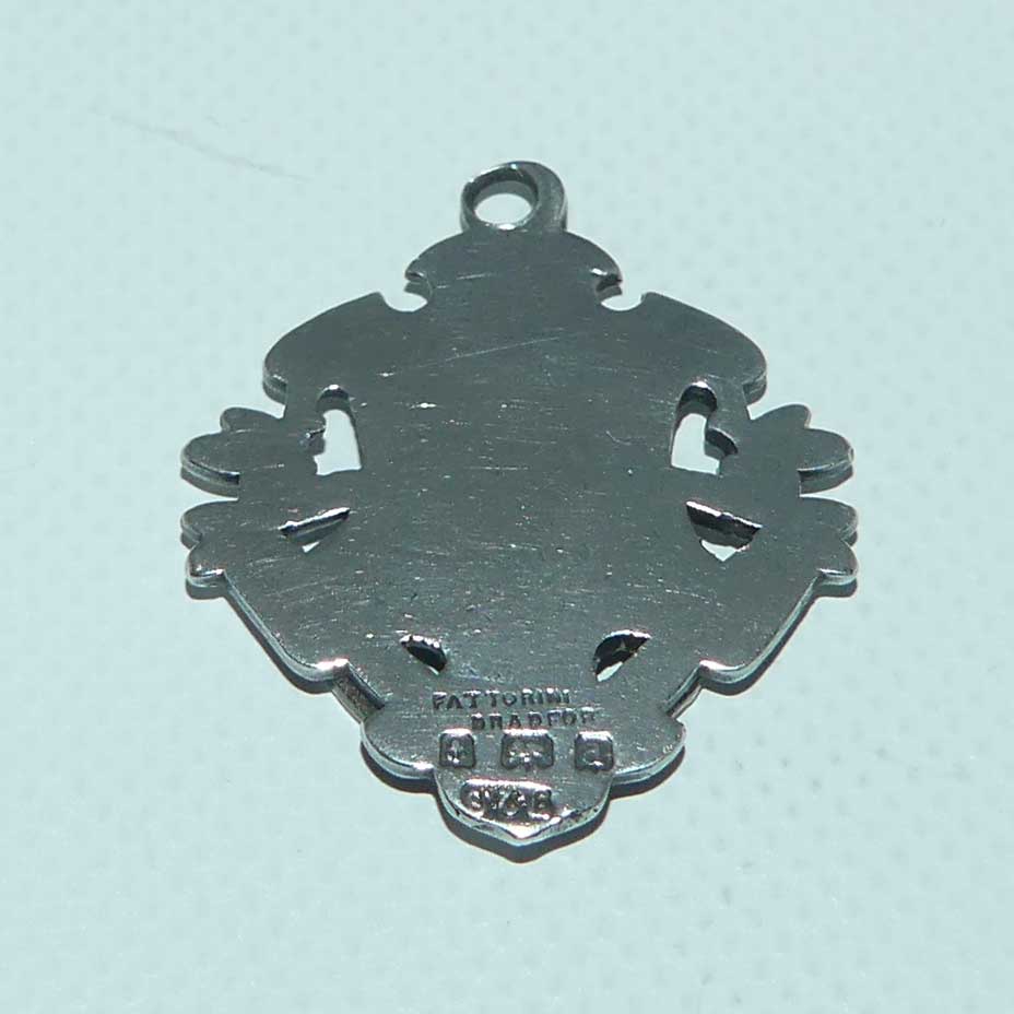 Sterling Silver fob medal | Traditional Shield design | Birmingham 1903
