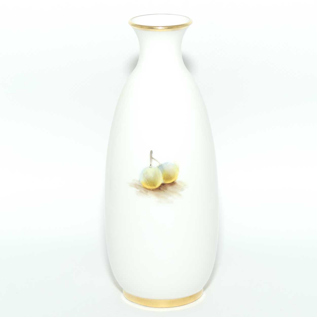 Royal Worcester hand painted Fruit bud vase | 2491 shape | Bowkett