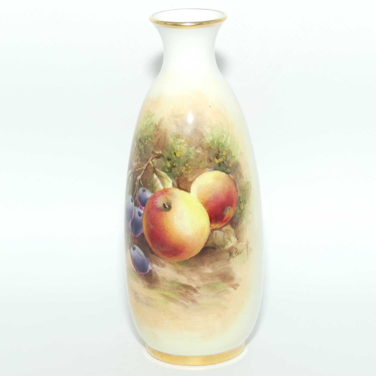 Royal Worcester hand painted Fruit bud vase | 2491 shape | Bowkett