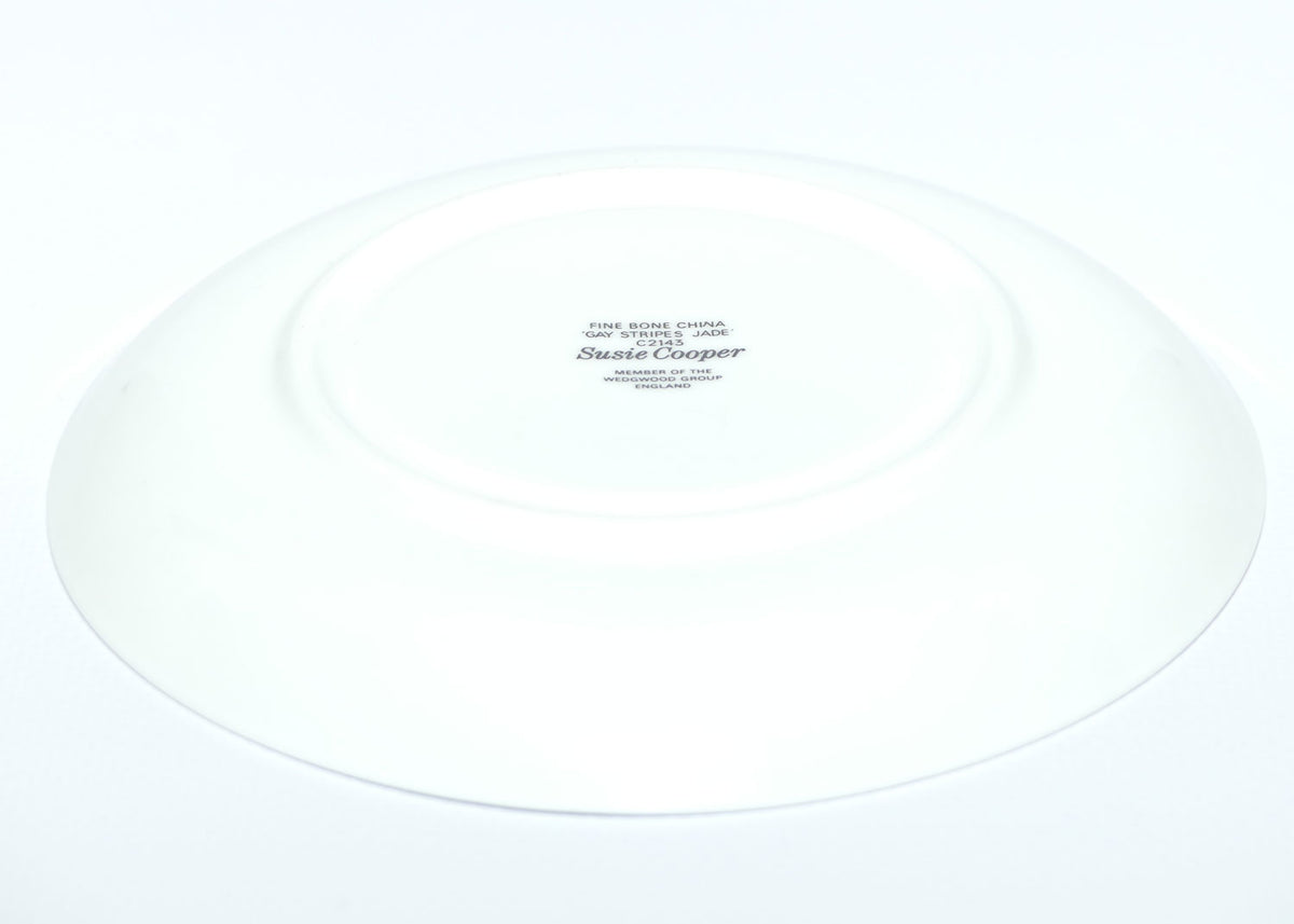 Susie Cooper Gay Stripes series | C2143 Jade saucer only