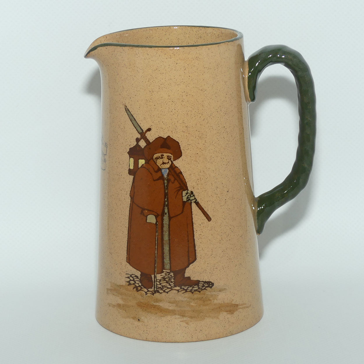 Royal Doulton Nightwatchman jug | Breda shape | Whieldon Glaze | D1460