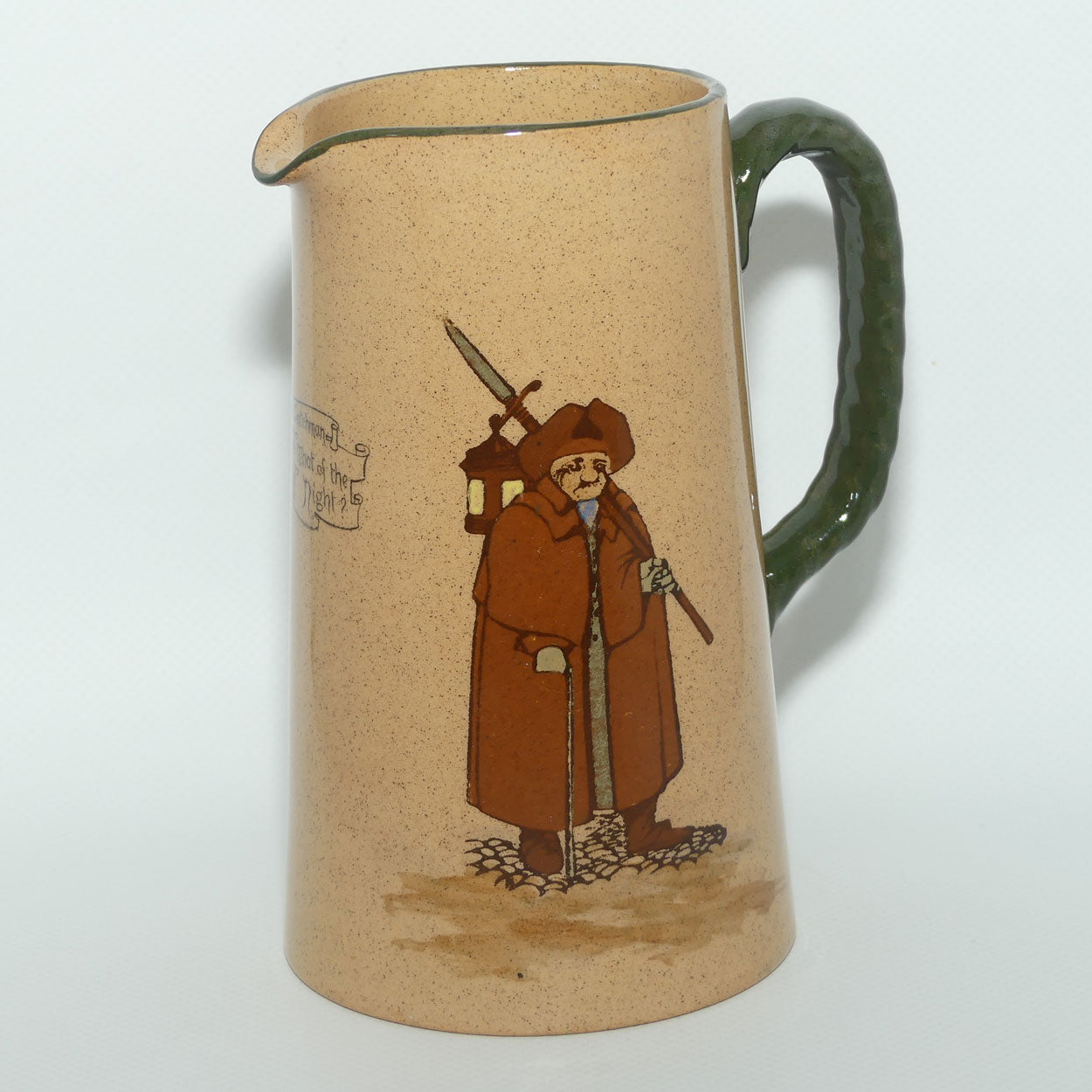 Royal Doulton Nightwatchman jug | Breda shape | Whieldon Glaze | D1460