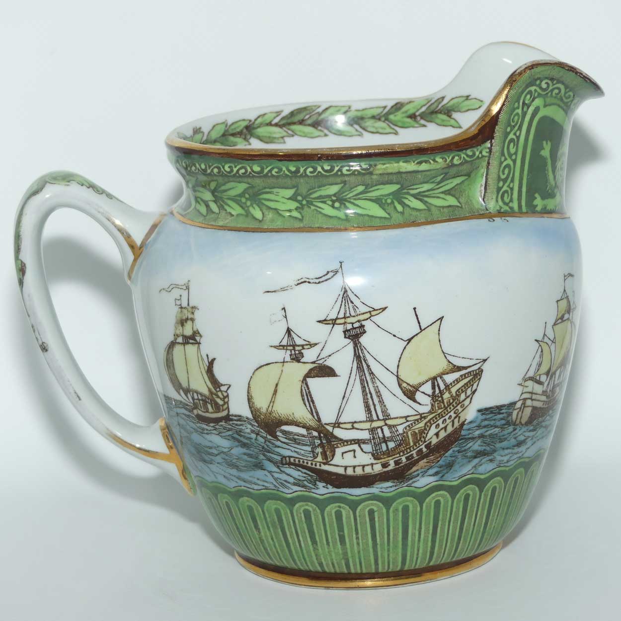 Royal Doulton Galleons large jug D1778 | Castle shape