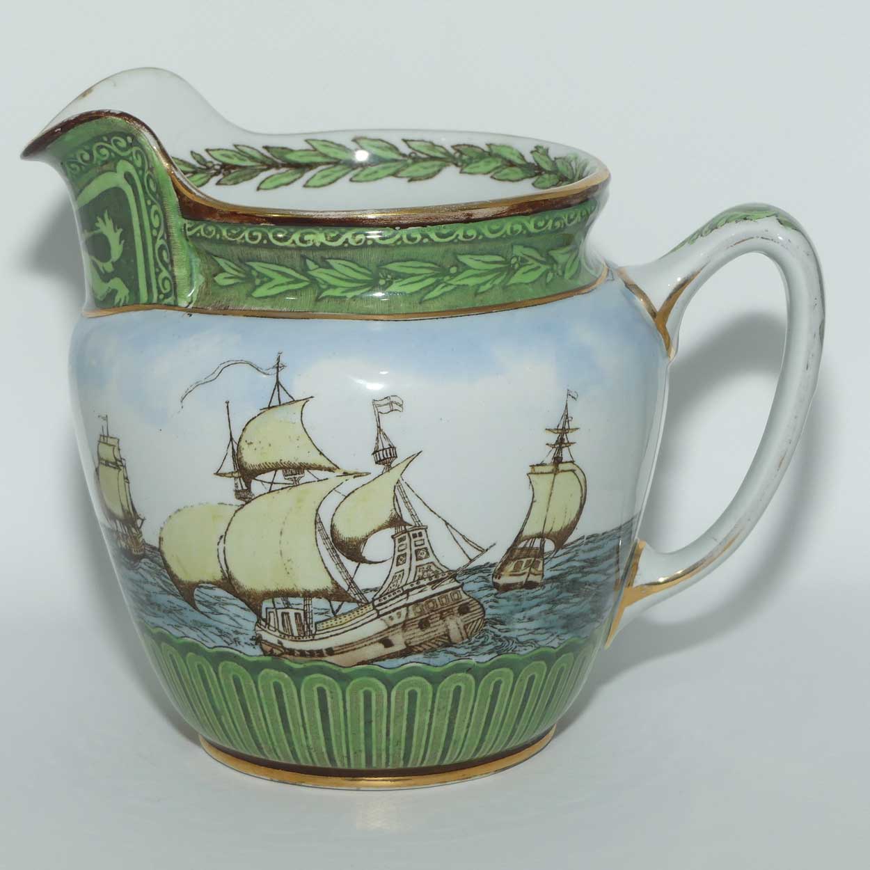 Royal Doulton Galleons large jug D1778 | Castle shape