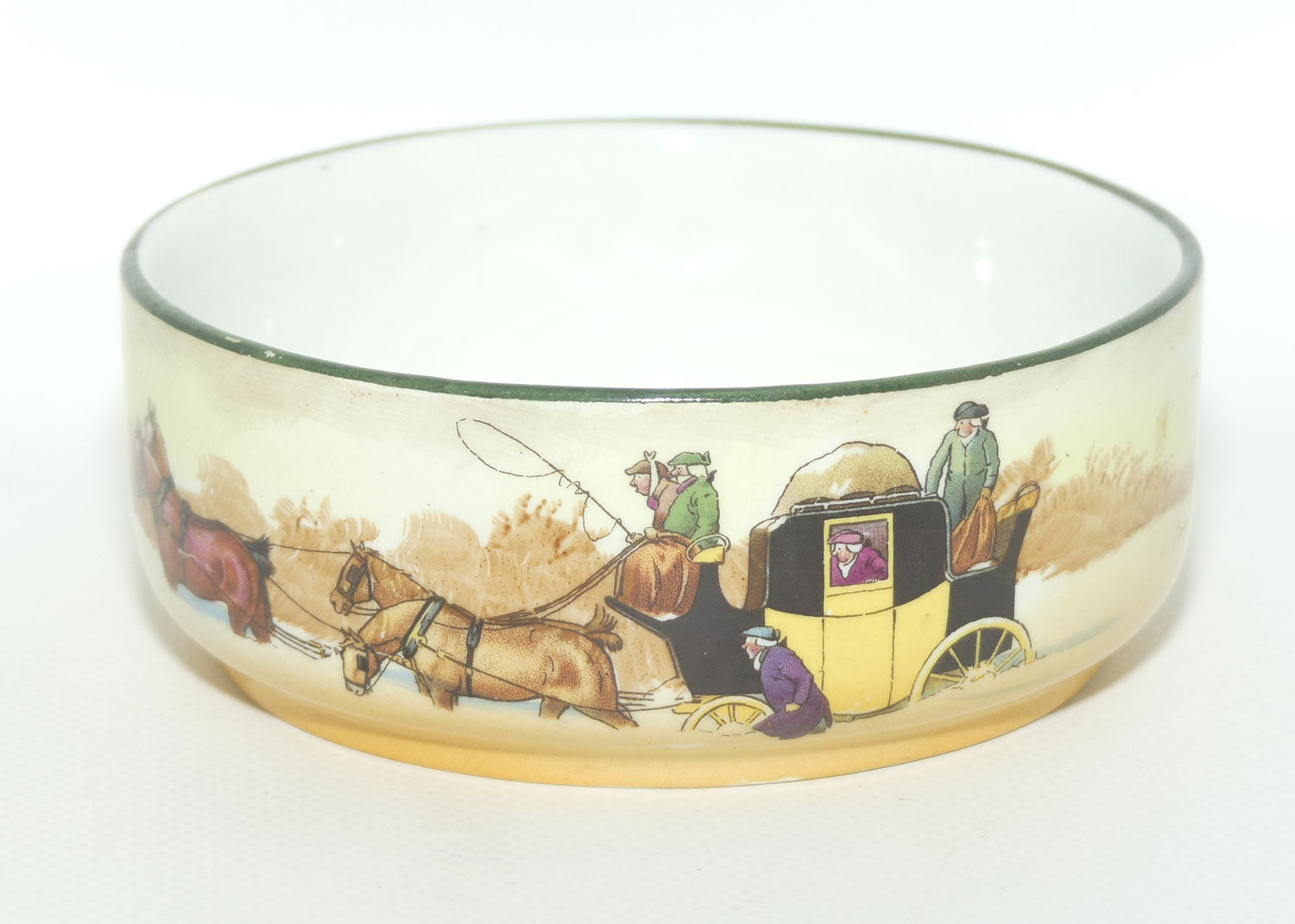 Royal Doulton Coaching Days cubed sugar bowl D2716 | Deep Snow