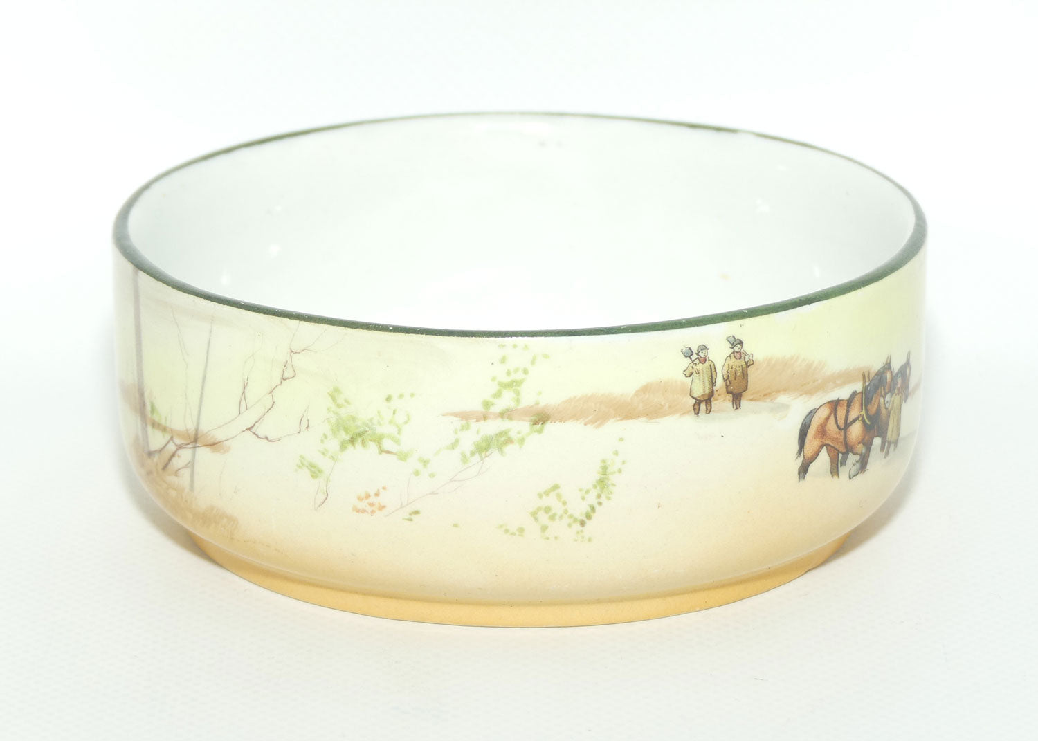 Royal Doulton Coaching Days cubed sugar bowl D2716 | Deep Snow