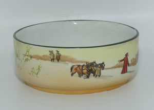 Royal Doulton Coaching Days cubed sugar bowl D2716 | Deep Snow