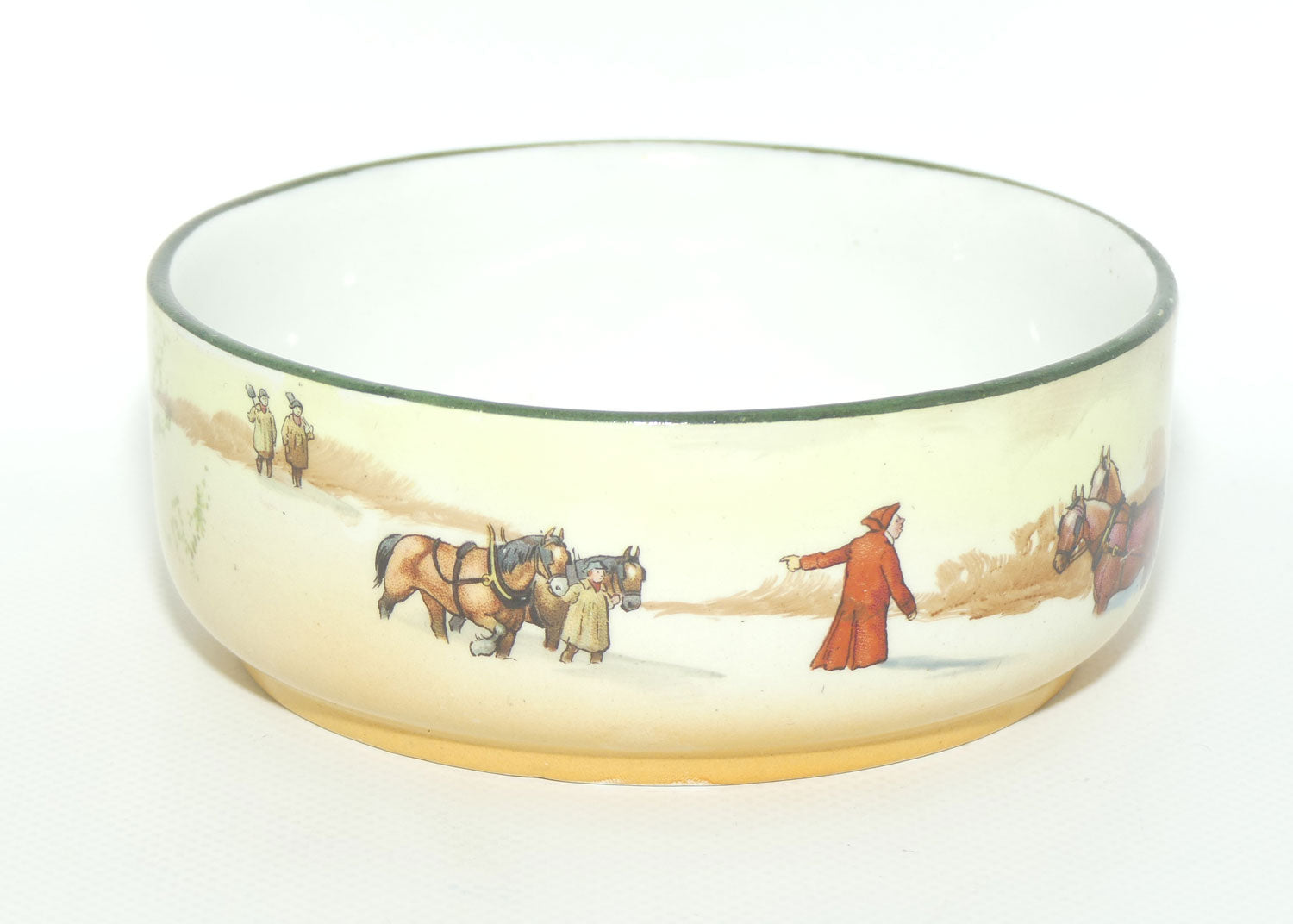 Royal Doulton Coaching Days cubed sugar bowl D2716 | Deep Snow