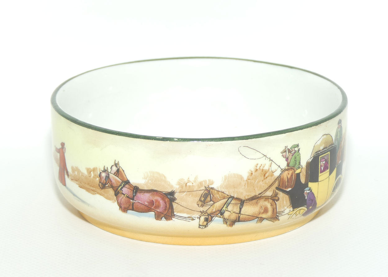 Royal Doulton Coaching Days cubed sugar bowl D2716 | Deep Snow