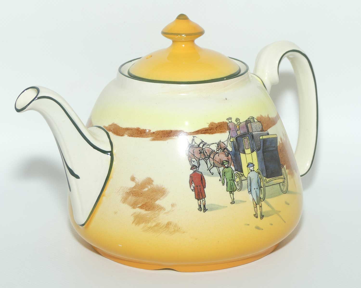 Royal Doulton Coaching Days Joan shape tea pot | Medium D2716
