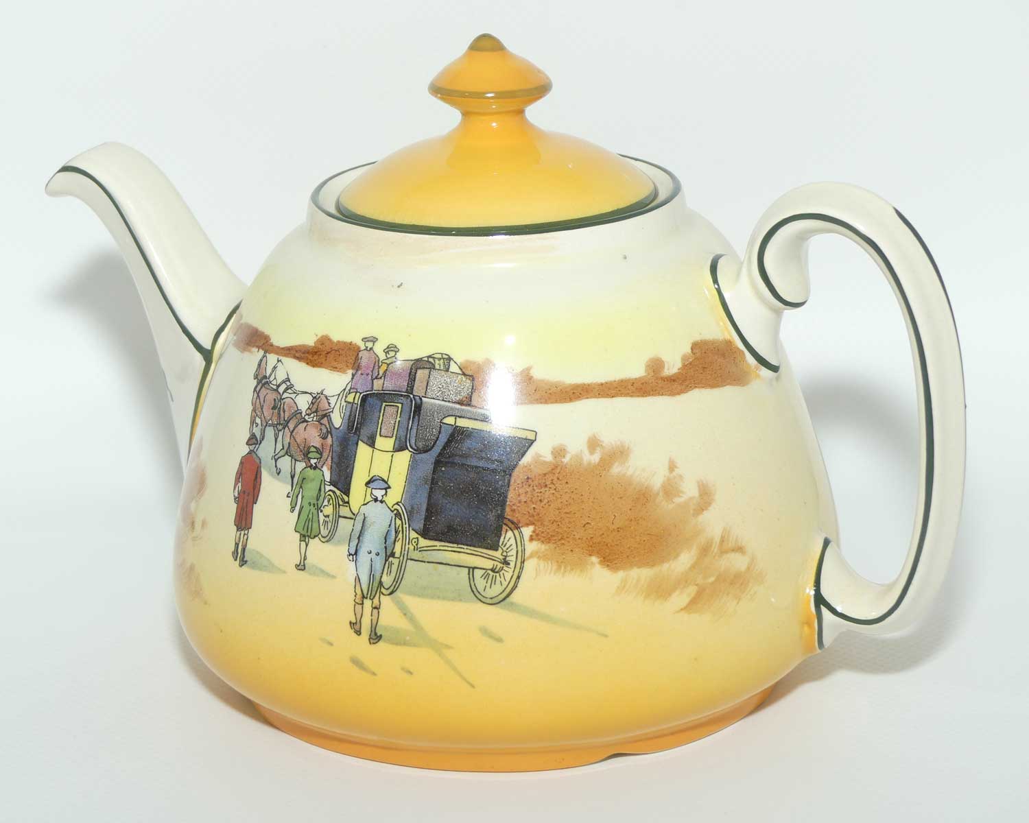 Royal Doulton Coaching Days Joan shape tea pot | Medium D2716