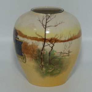 Royal Doulton Coaching Days small ovoid vase | Shape 7657 | D2716