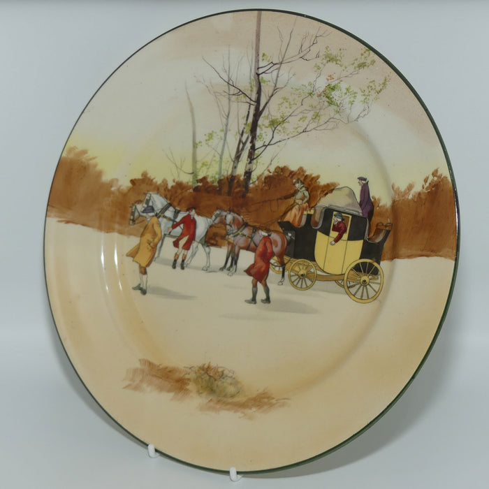 Royal Doulton Coaching Days plate D2716 | Special Backstamp With Compliments