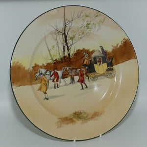 Royal Doulton Coaching Days plate D2716 | With Compliments P McIntosh & Co Grocers Fordsburg & Germiston