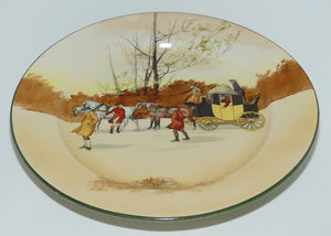 Royal Doulton Coaching Days plate D2716 | With Compliments P McIntosh & Co Grocers Fordsburg & Germiston